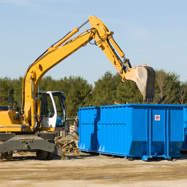 what are the rental fees for a residential dumpster in Friends Creek